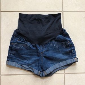 Maternity Denim Shorts